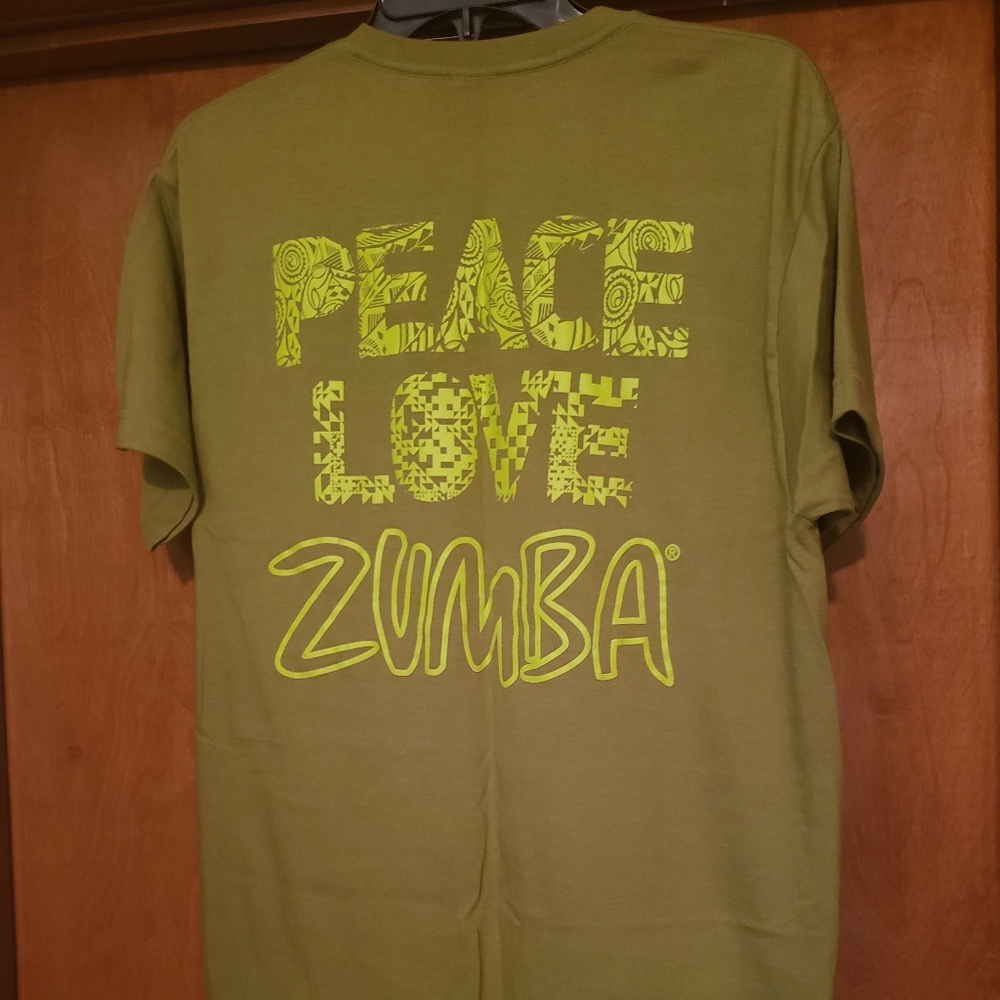 Olive Green Zumba T-Shirt (New-No Tag)